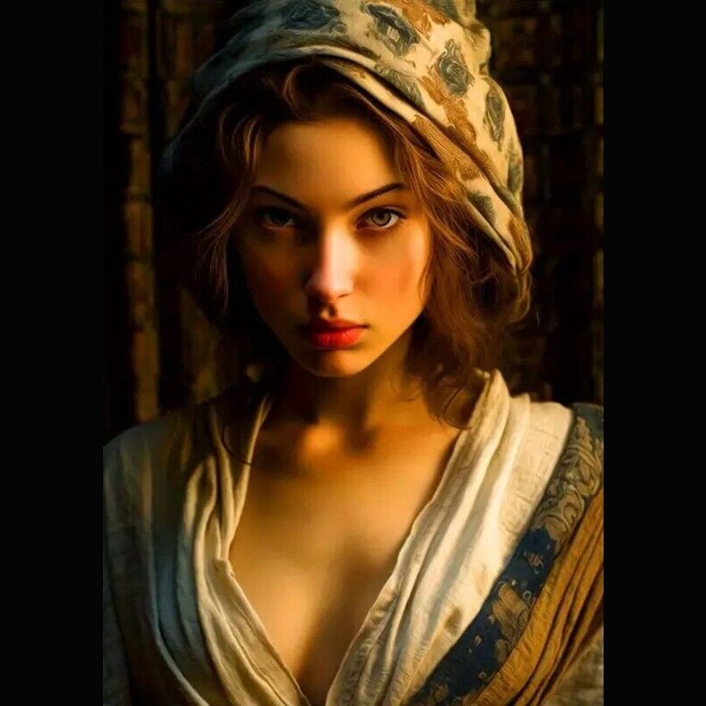 Beautiful Woman Artistic Vibrant Color Canvas Print 16" X 24" NEW! Art:Art Prints Style Your Walls
